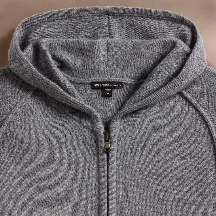 Recycled Cashmere Jacket in Heather Grey | James Perse Los Angeles