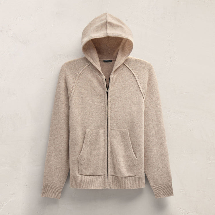 Recycled Cashmere Jacket in Stone | James Perse Los Angeles FLAT