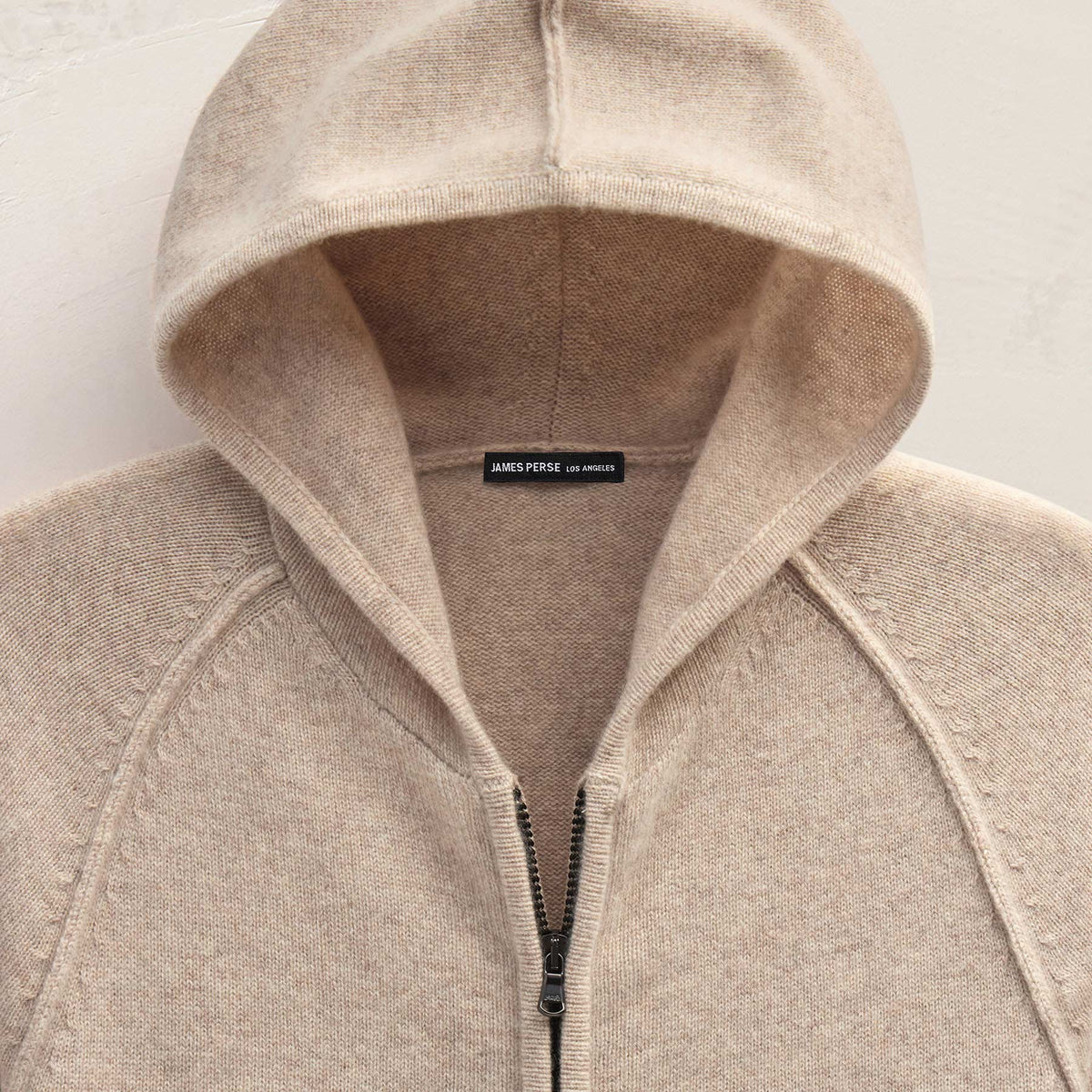 Recycled Cashmere Jacket in Stone | James Perse Los Angeles FLAT
