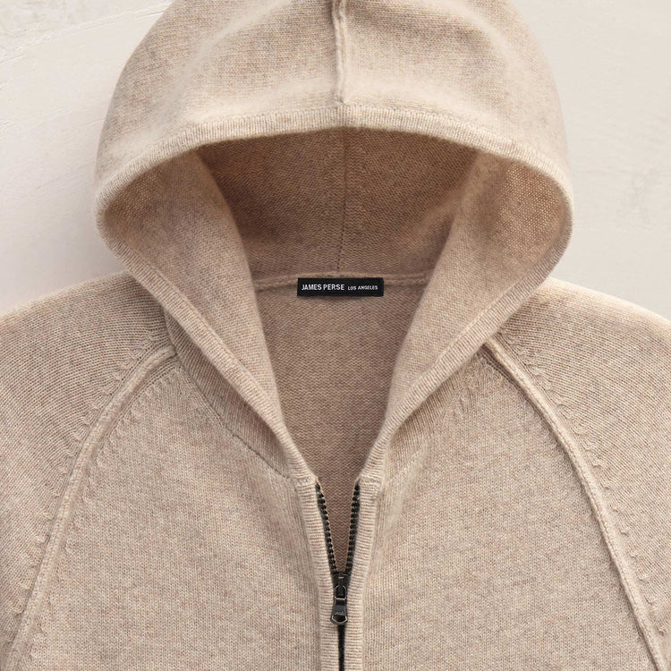 Recycled Cashmere Jacket in Stone | James Perse Los Angeles FLAT
