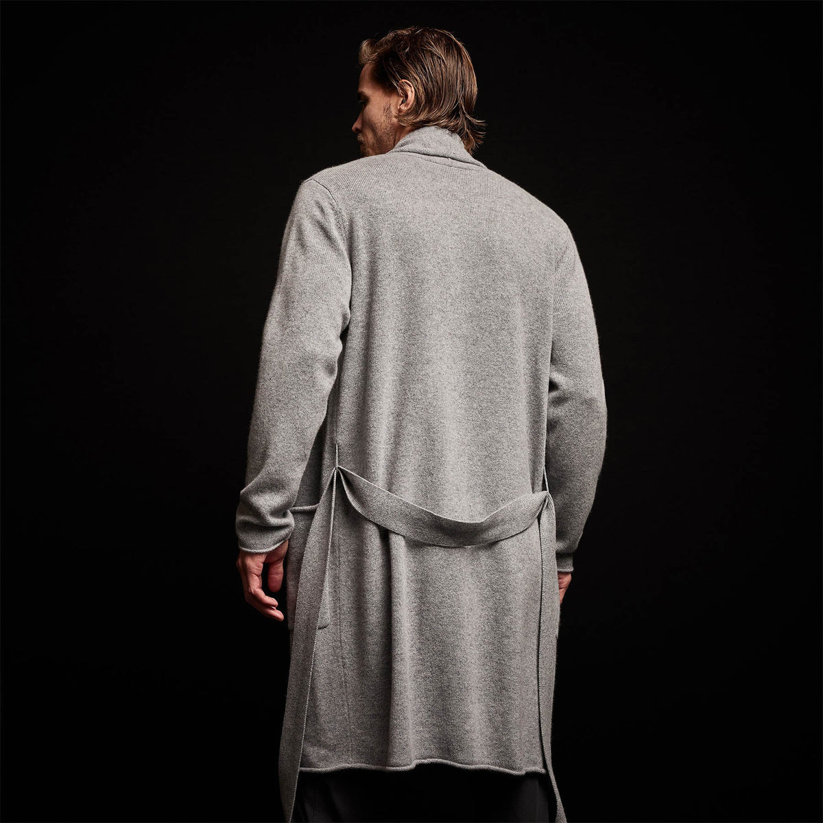 Recycled Cashmere Robe in Heather Grey | James Perse Los Angeles