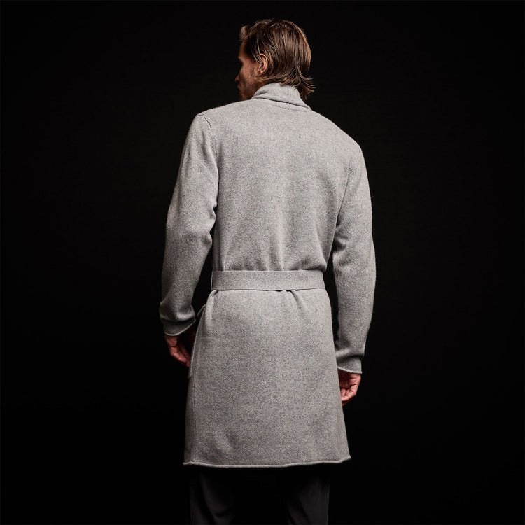 Recycled Cashmere Robe in Heather Grey | James Perse Los Angeles