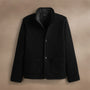 Insulated Cashmere Knit Coat  in Black | James Perse Los Angeles