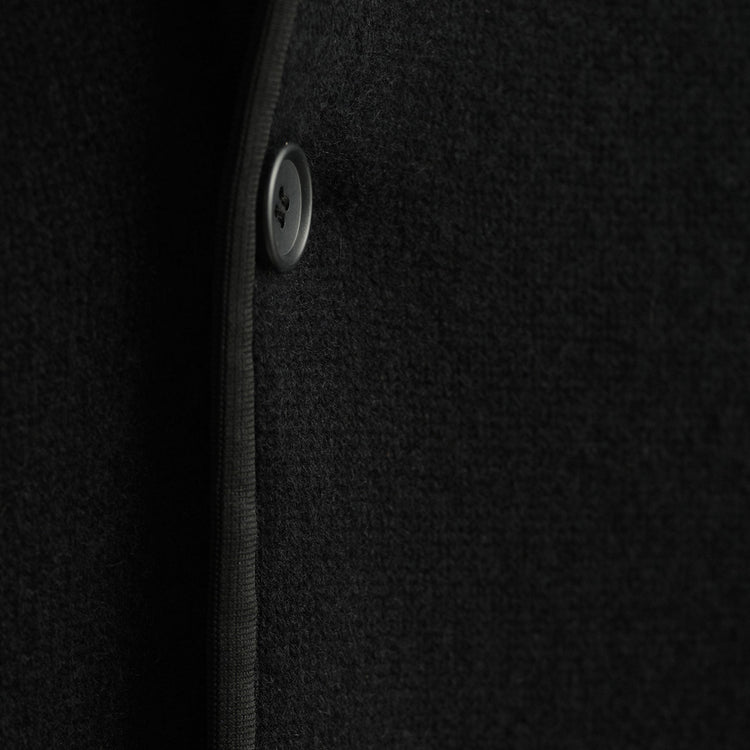 Insulated Cashmere Knit Coat  in Black | James Perse Los Angeles