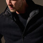 Insulated Cashmere Knit Coat in Black | James Perse Los Angeles