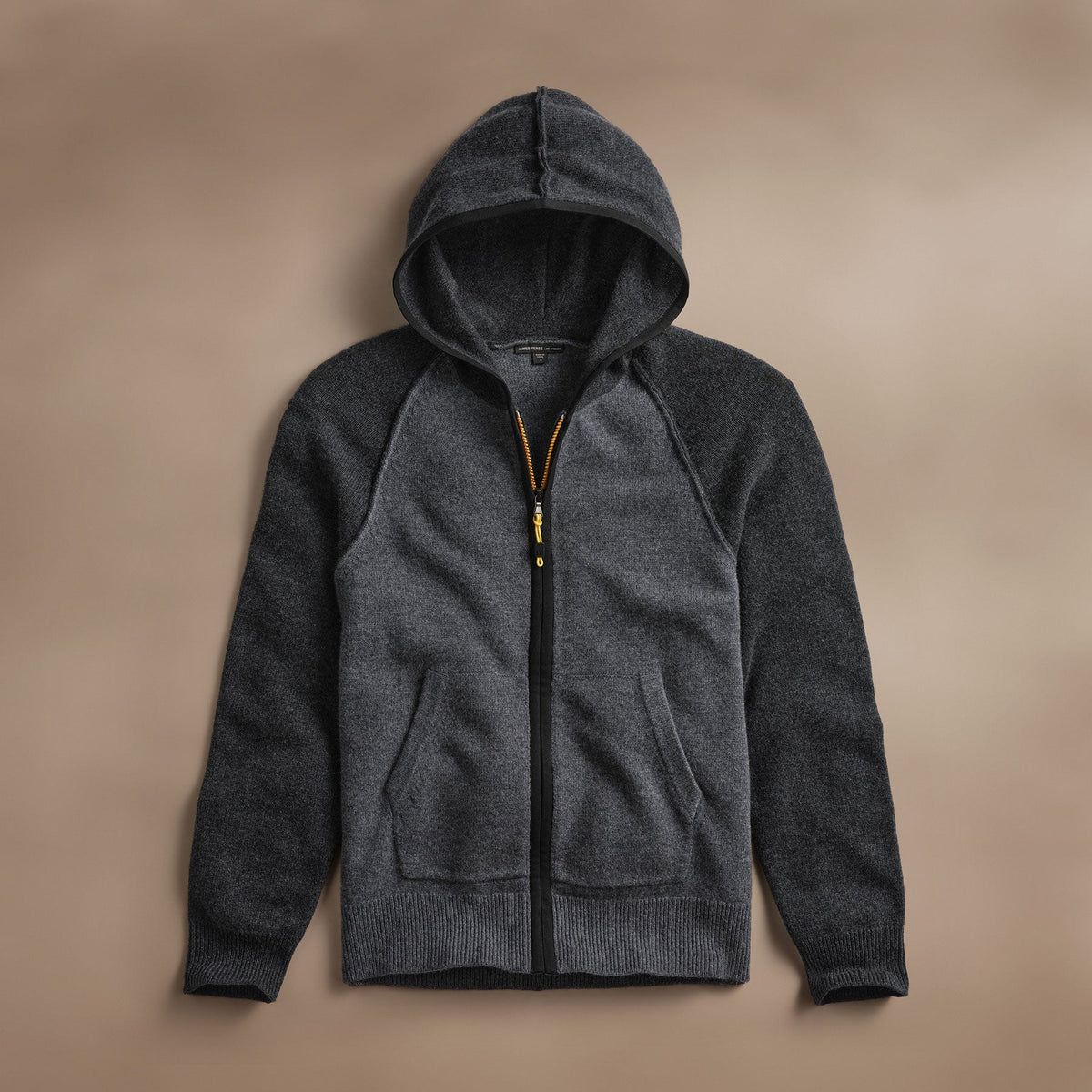 Cashmere Track Jacket  in Flannel/Coal | James Perse Los Angeles