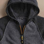 Cashmere Track Jacket  in Flannel/Coal | James Perse Los Angeles