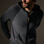 Cashmere Track Jacket in Flannel/Coal | James Perse Los Angeles