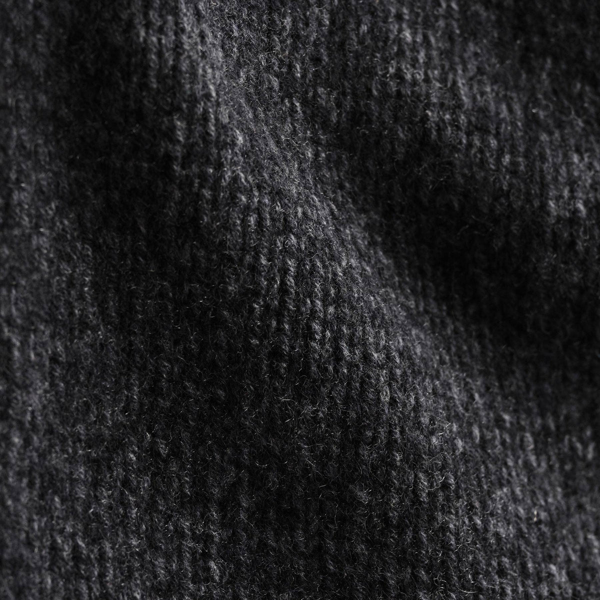 Chunky Cashmere Zip Up  in Charcoal Marl | James Perse Los Angeles