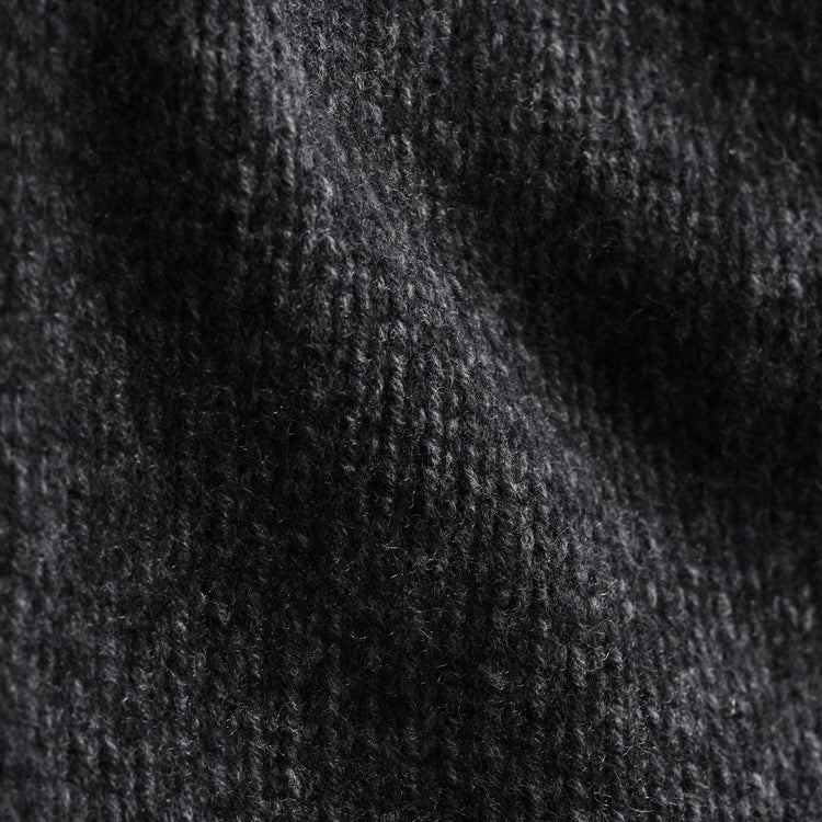 Chunky Cashmere Zip Up  in Charcoal Marl | James Perse Los Angeles