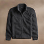 Chunky Cashmere Zip Up  in Charcoal Marl | James Perse Los Angeles