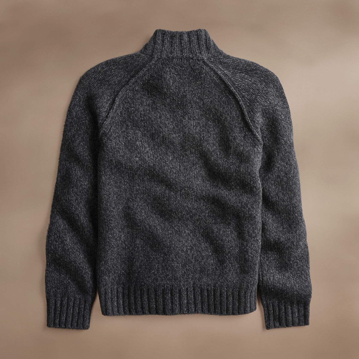 Chunky Cashmere Zip Up  in Charcoal Marl | James Perse Los Angeles