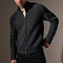 Chunky Cashmere Zip Up in Charcoal Marl | James Perse Los Angeles