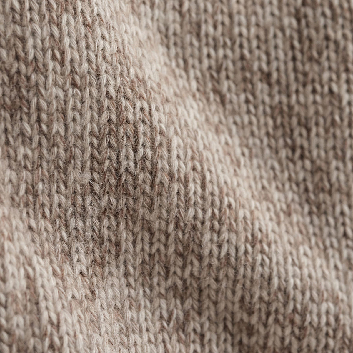 Chunky Cashmere Zip Up in Stone Marl | James Perse Los Angeles