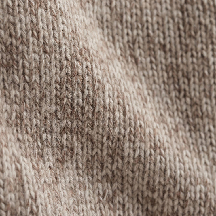 Chunky Cashmere Zip Up in Stone Marl | James Perse Los Angeles