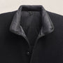 Recycled Cashmere Carcoat in Black/Black | James Perse Los Angeles FLAT