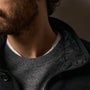 Recycled Cashmere Car Coat in Black/Black | James Perse Los Angeles