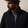 Recycled Cashmere Car Coat in Black/Black | James Perse Los Angeles
