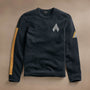 Abstract Graphic Sweater  in Coal/Comet | James Perse Los Angeles