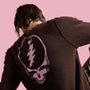 Grateful Dead Recycled Cashmere Sweater in Black Cherry | James Perse Los Angeles