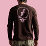 Grateful Dead Recycled Cashmere Sweater in Black Cherry | James Perse Los Angeles
