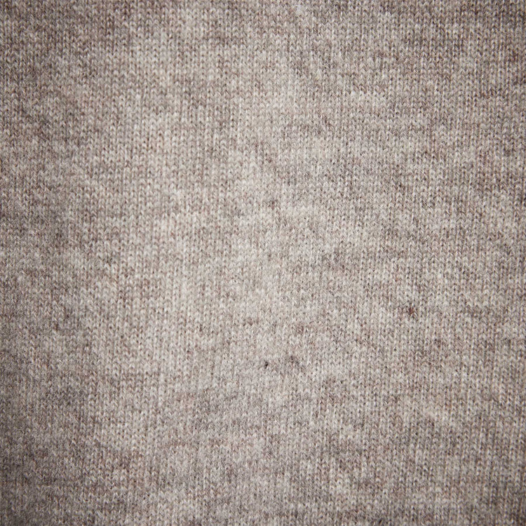 Crew Neck W/ Double Bar Intarsia in Stone | James Perse Los Angeles