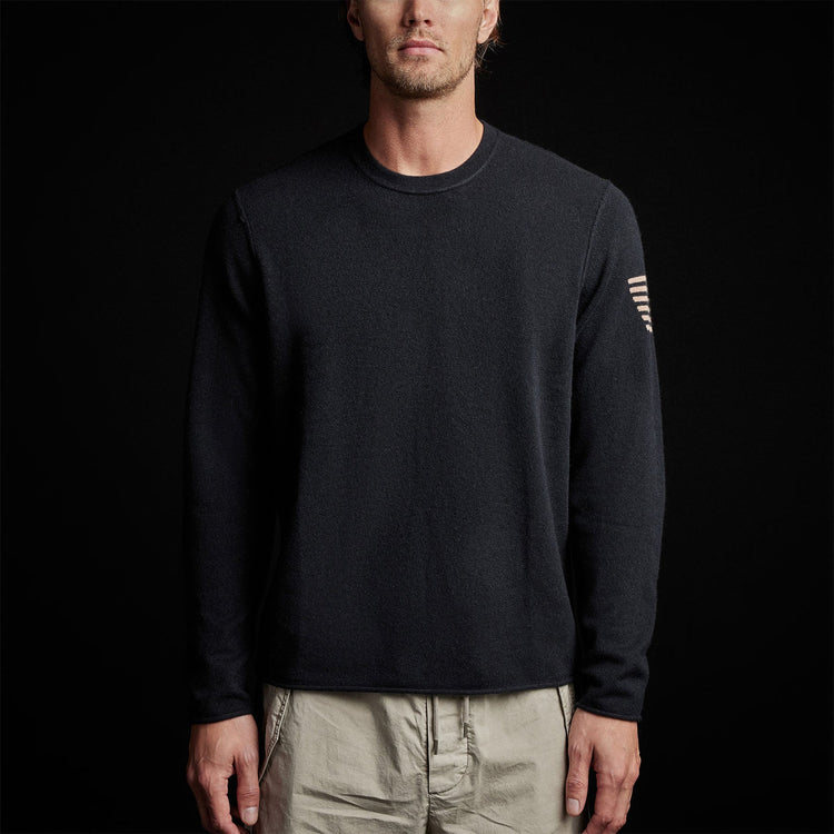 Half Lotus Crew Neck in Black | James Perse Los Angeles