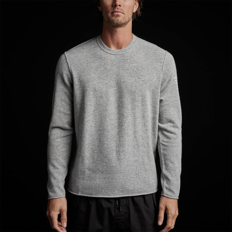 Half Lotus Crew Neck in Light Heather Grey | James Perse Los Angeles