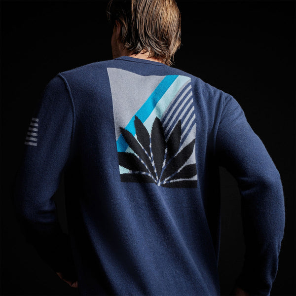 Half Lotus Crew Neck in Prussian | James Perse Los Angeles