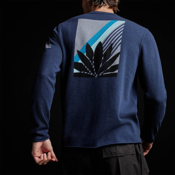 Half Lotus Crew Neck in Prussian | James Perse Los Angeles