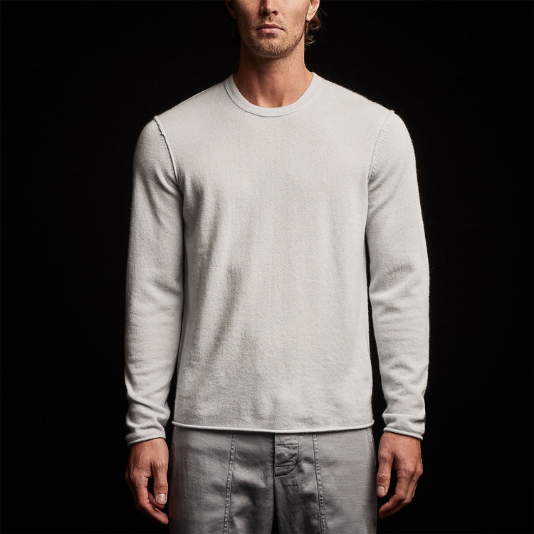 Recycled Cashmere Crew Neck Sweater in Clear Blue | James Perse Los Angeles