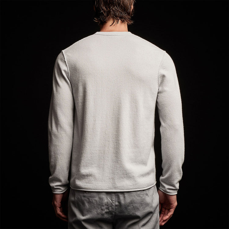 Recycled Cashmere Crew Neck Sweater in Clear Blue | James Perse Los Angeles