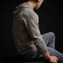 Recycled Cashmere Hooded Sweater in Cement | James Perse Los Angeles