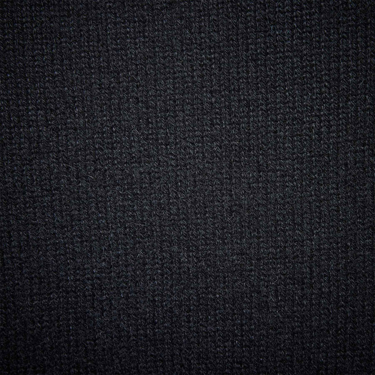 Recycled Cashmere Saddle Shoulder Crew in Black | James Perse Los Angeles
