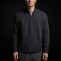 Cashmere Saddle Shldr Half Zip in Anthracite | James Perse Los Angeles