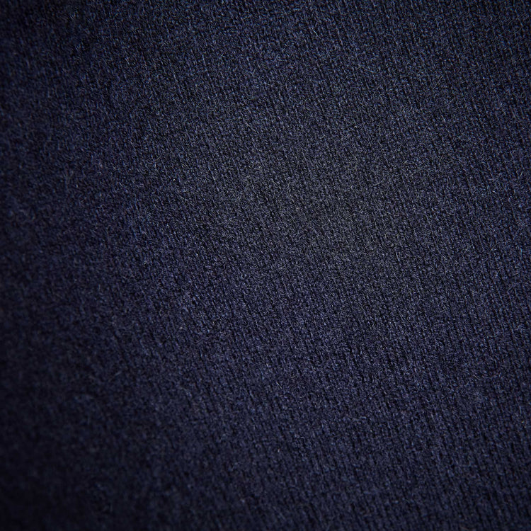 Recycled Cashmere Short Sleeve Polo in Navy Blue | James Perse Los Angeles