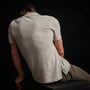 Recycled Cashmere Short Sleeve Polo in Stone | James Perse Los Angeles
