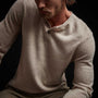 Cashmere Deconstructed Henley in Stone | James Perse Los Angeles