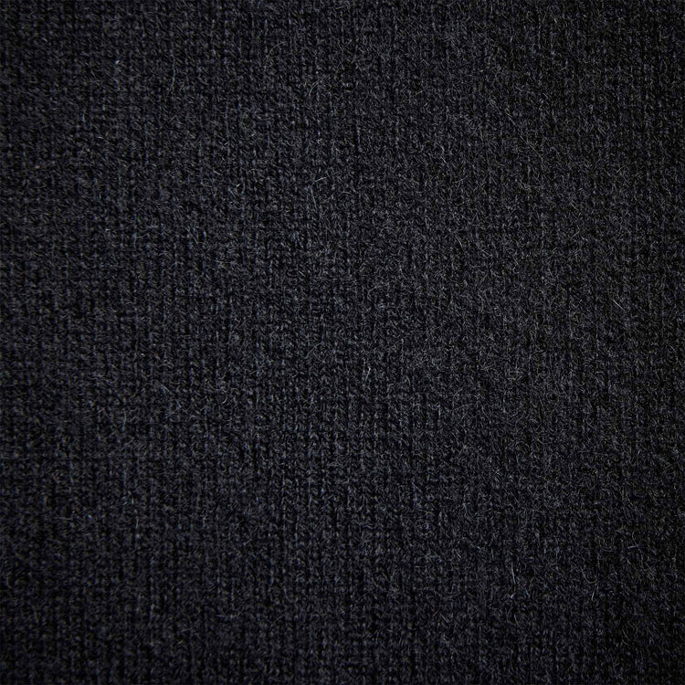 Cashmere Rugby Shirt in Black | James Perse Los Angeles