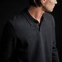 Cashmere Rugby Shirt in Black | James Perse Los Angeles