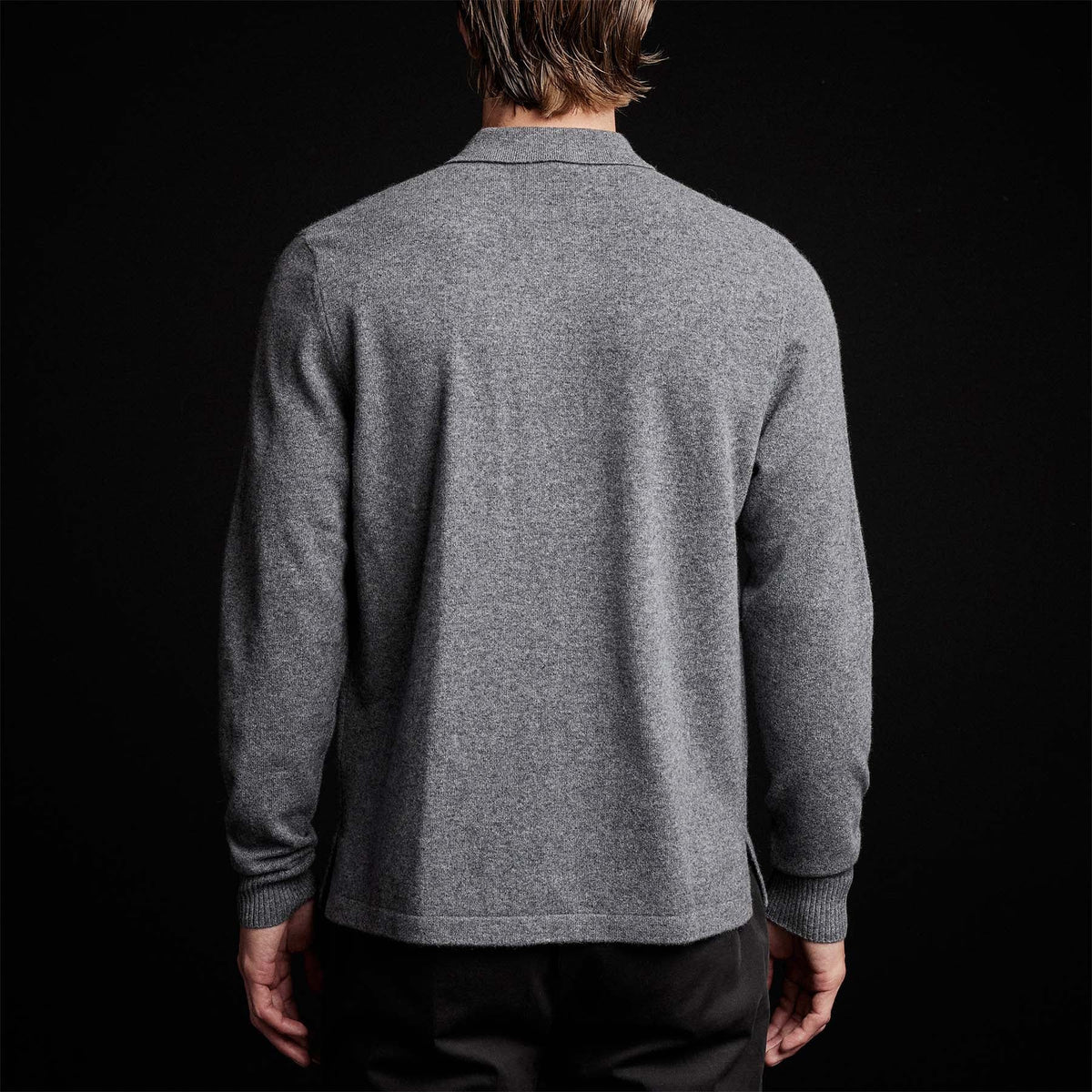 Cashmere Rugby Shirt in Flannel | James Perse Los Angeles