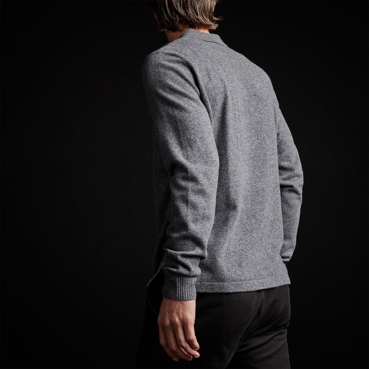 Cashmere Rugby Shirt in Flannel | James Perse Los Angeles
