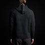 Cashmr Double Bed Raglan Hoodie in Black/Anthracite | James Perse Los Angeles