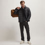 Recycled Cashmere Shawl Collar Sweater in Black | James Perse Los Angeles