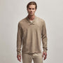 Recycled Cashmere Shawl Collar Sweater in Coyote | James Perse Los Angeles