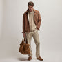 Recycled Cashmere Shawl Collar Sweater in Coyote | James Perse Los Angeles