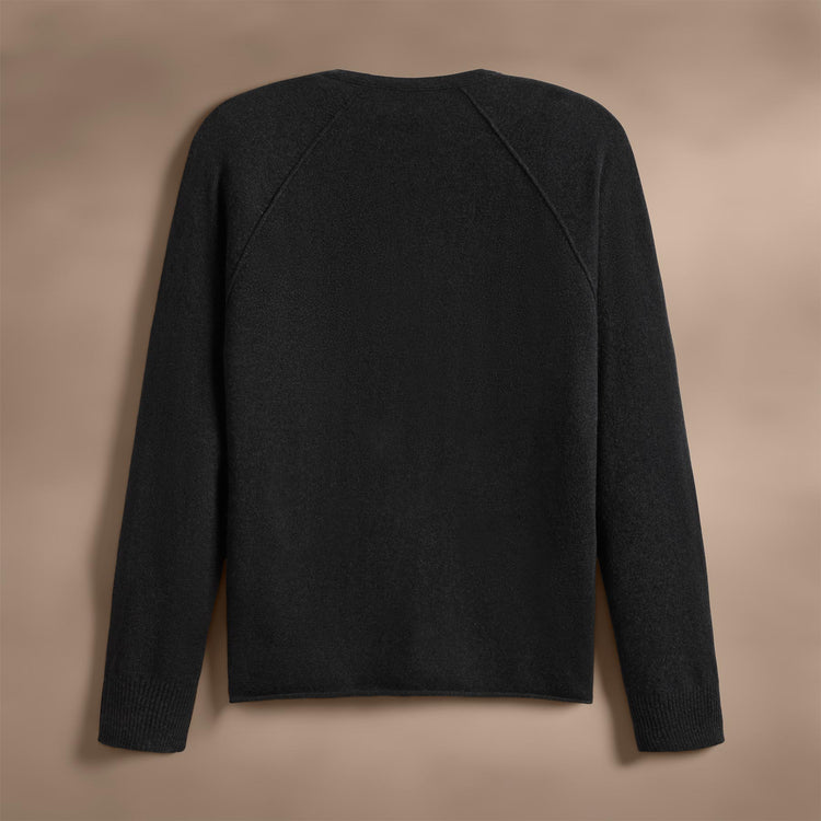 Recycled Cashmere Intarsia in Coal | James Perse Los Angeles