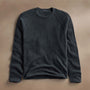 Rcld Cashmere Palm Intarsia Raglan in Coal/Off White | James Perse Los Angeles