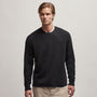Recycled Cashmere Raglan in Black | James Perse Los Angeles