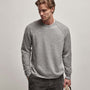 Recycled Cashmere Raglan in Heather Grey | James Perse Los Angeles